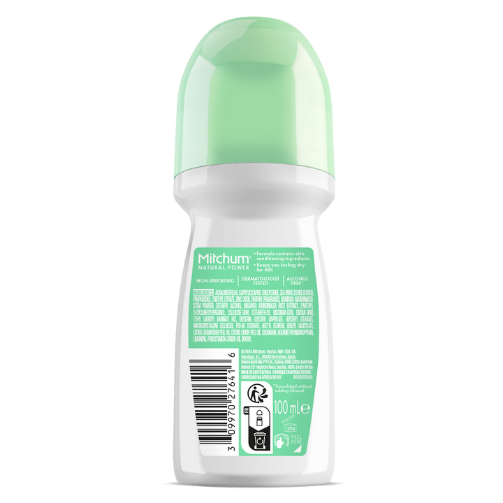 MITCHUM Women 24H Natural Power Roll-On Coconut 100ml