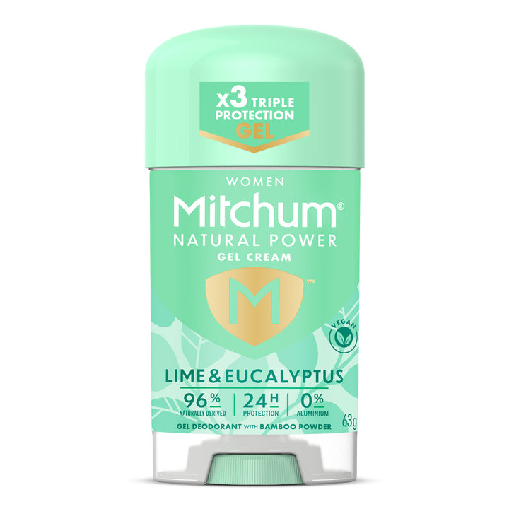 MITCHUM Women 24H Natural Power Gel Cream Lime & Eucalyptus 63gr
