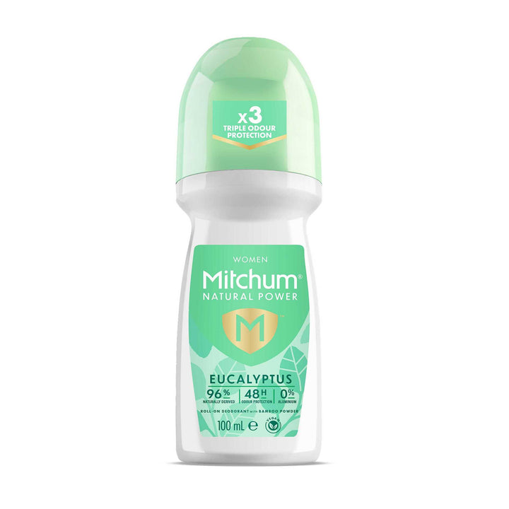 MITCHUM Women 24H Natural Power Roll  Lime & Eucalyptus 100ml