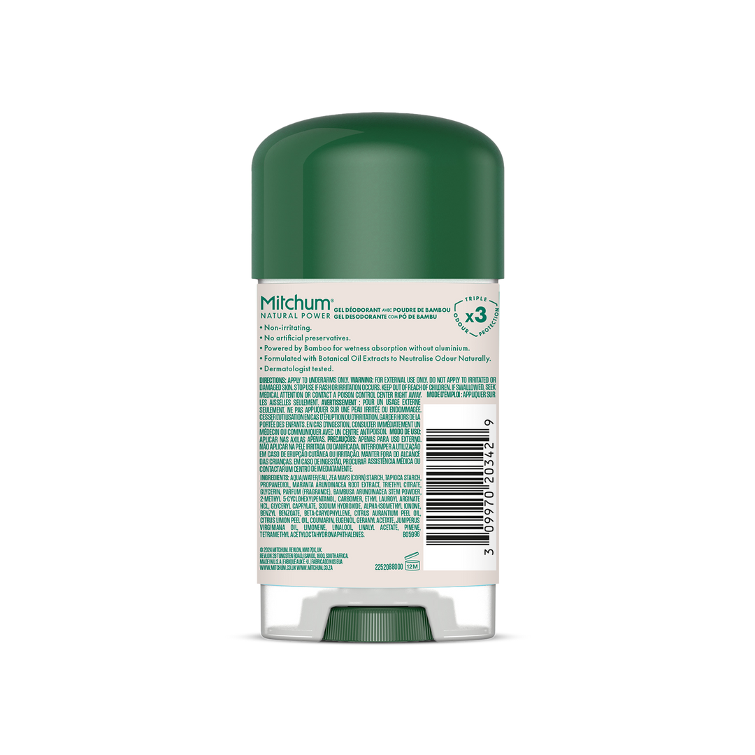 MITCHUM Men 24H Natural Power Gel Cream Amber & Sandalwood 63gr