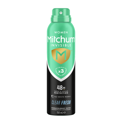 MITCHUM Women 48H Aerosol  Clear Fresh Invisible 150ml