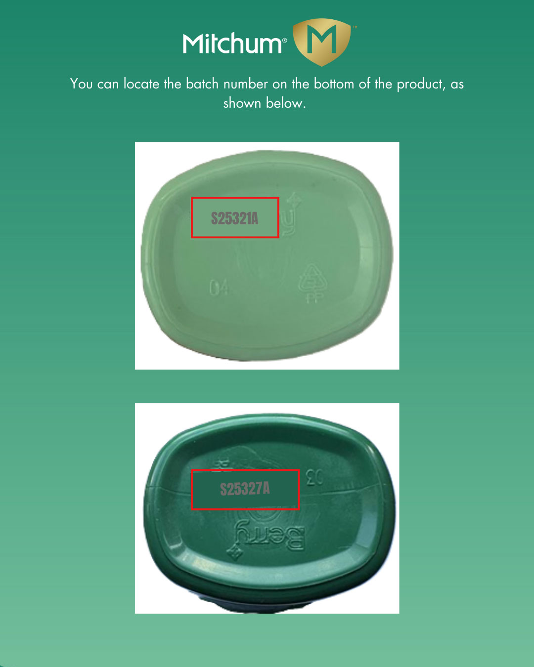 Locate Batch Number